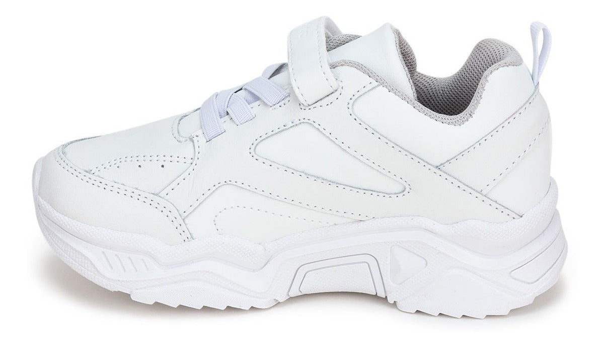 Tenis Blancos Escolar Casual Niños Blasito 02898