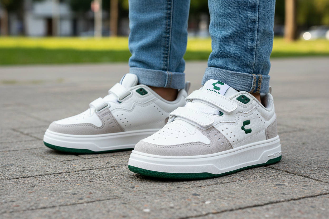 Tenis Charly Para Niño Titan City Wit Groen Junior 07391
