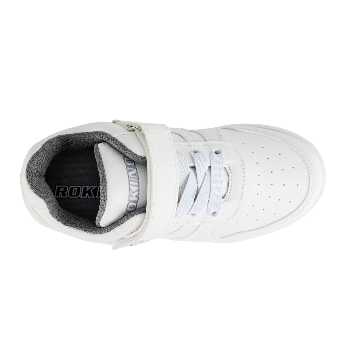Tenis Blancos Escolar Casuales Modernos Niño Rokino 06192 - Tres Reyes Zapaterías - México