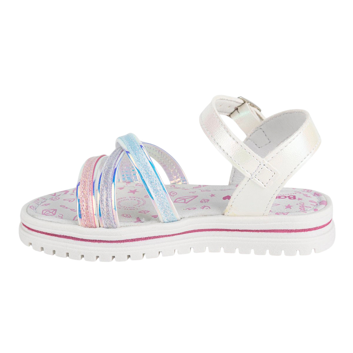 Sandalia Tiras Pastel Niña Bambino 04974