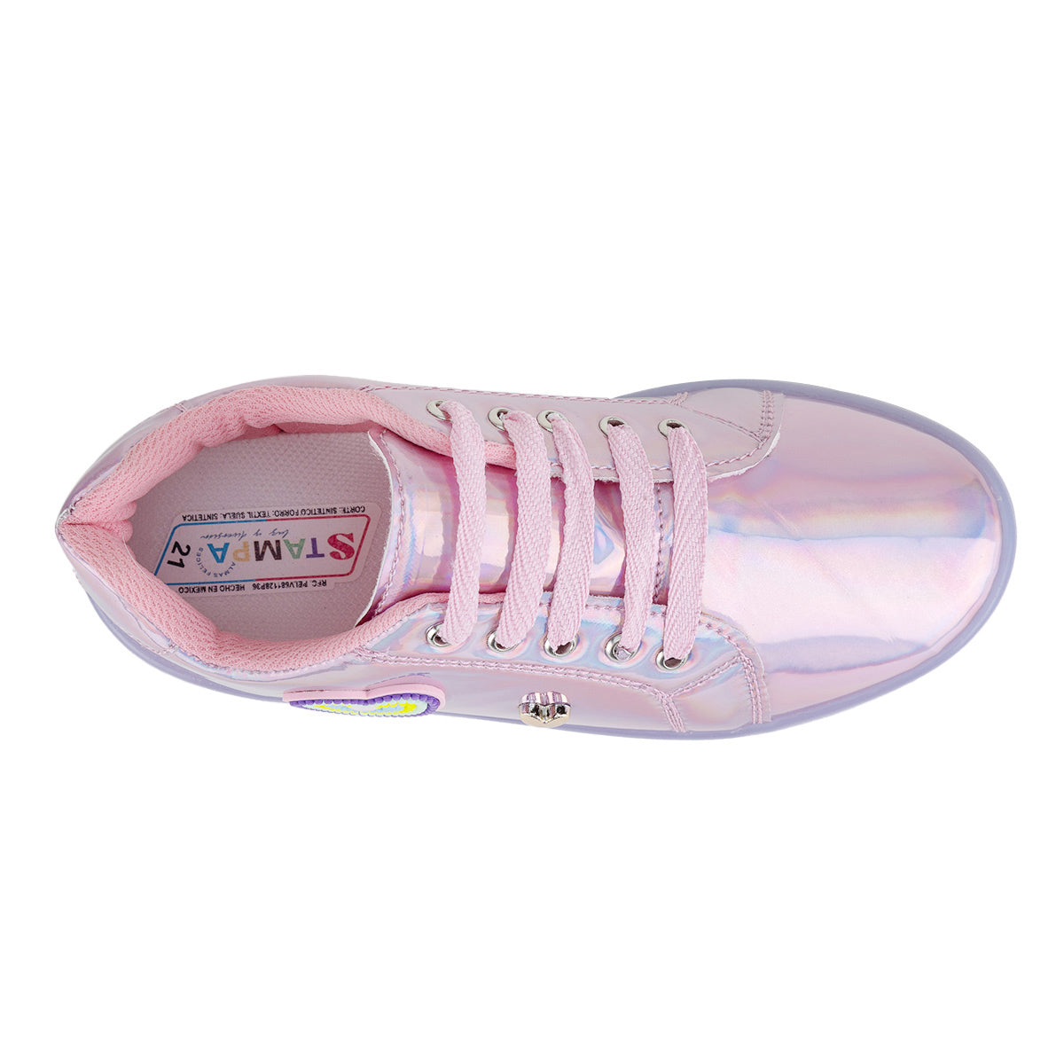 Tenis Corazones Luz Led Niña Stampa 04821