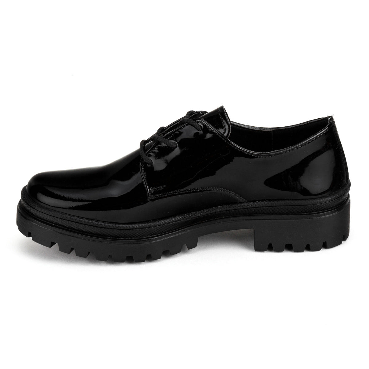 Zapato Escolar Charol Negro Para Junior Niña Blasito 04494