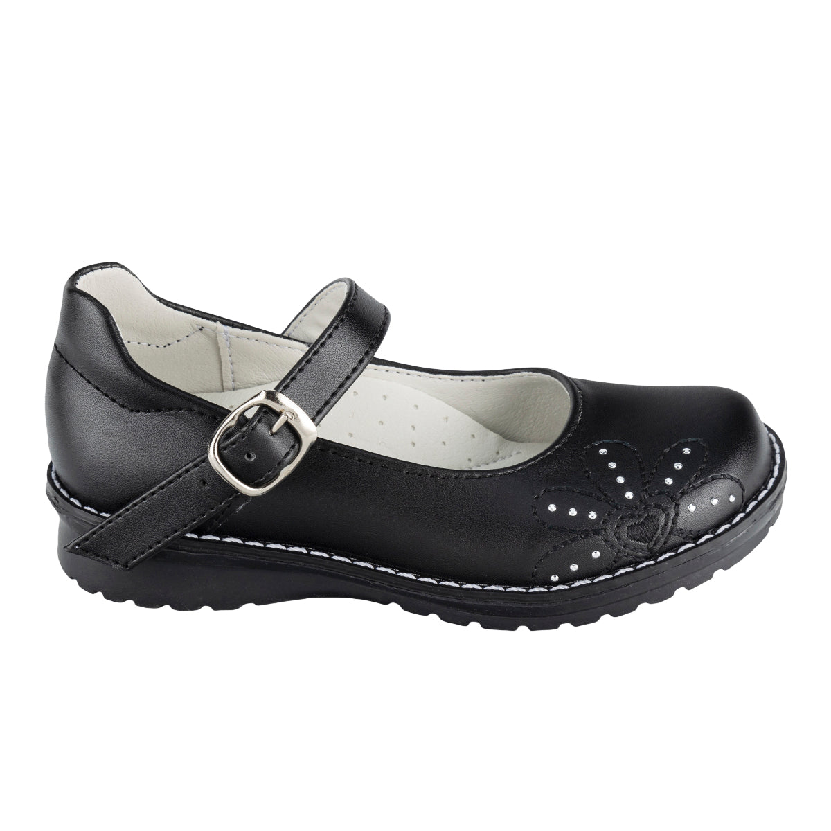 Zapato Escolar Flor Niña Nick&wick 05486 - Tres Reyes Zapaterías - México