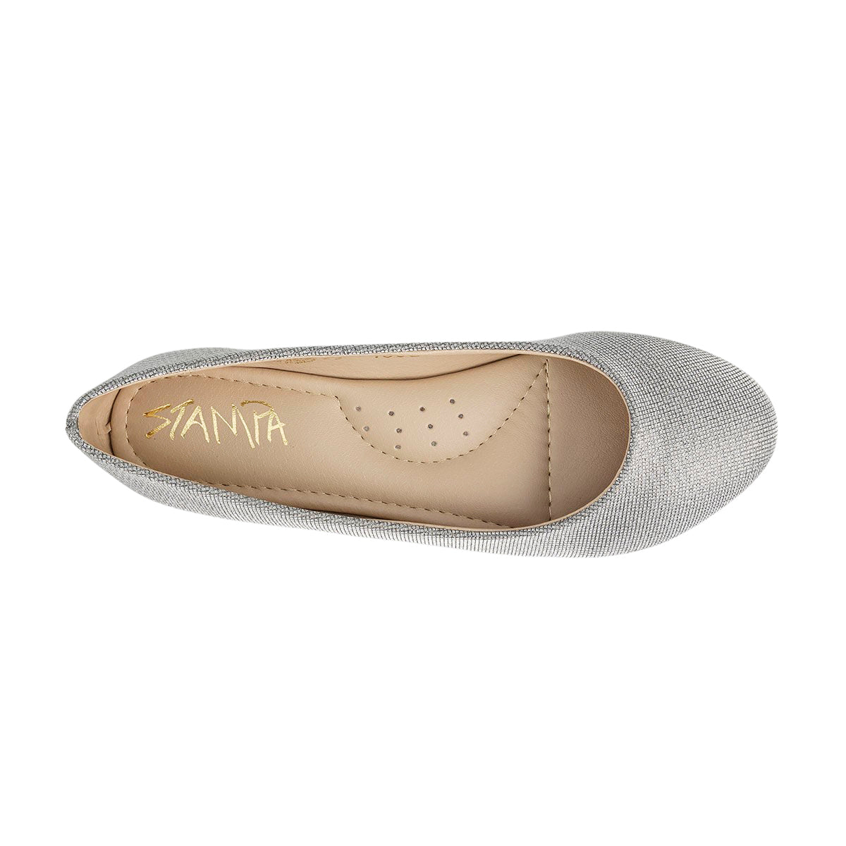 Zapato Flat Casual Plata Dama Stampa 05455