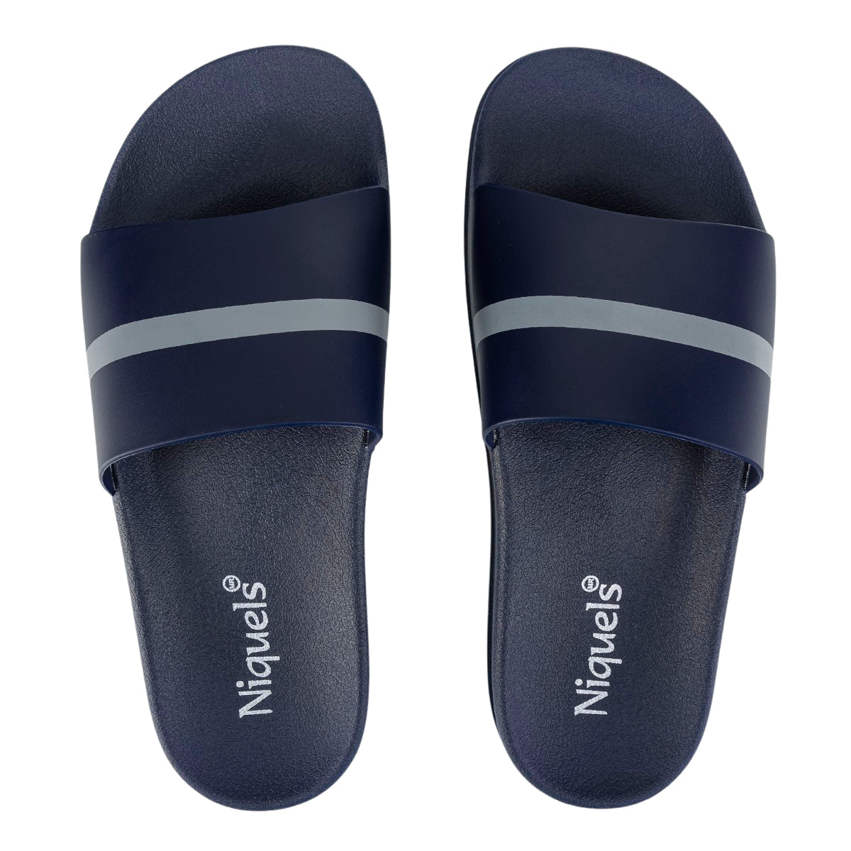 Sandalias Cómodas Casual Para Hombre Viamoda 05366/67 Negro-Azul