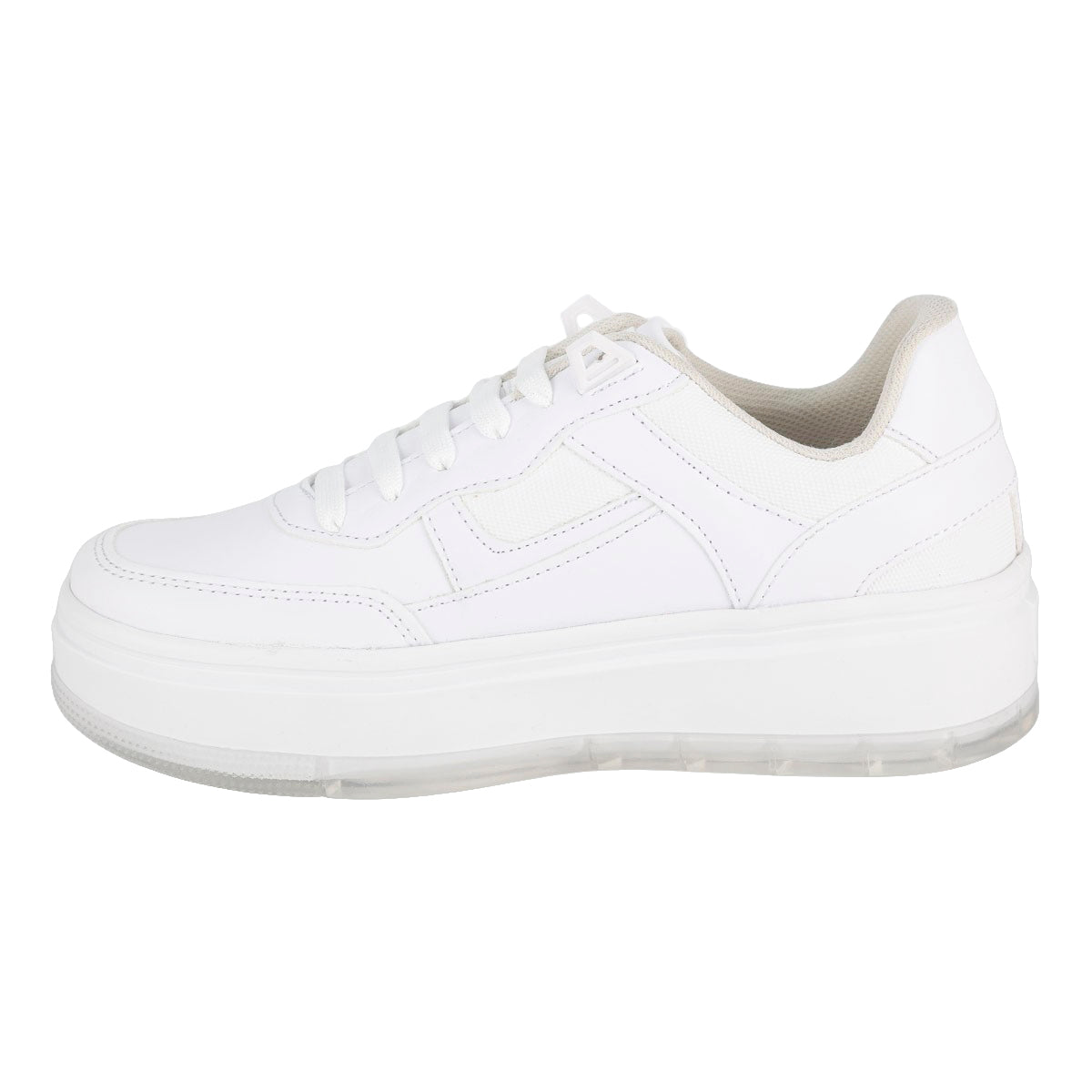Tenis Blancos Plataforma Para Mujer Neosport 05571