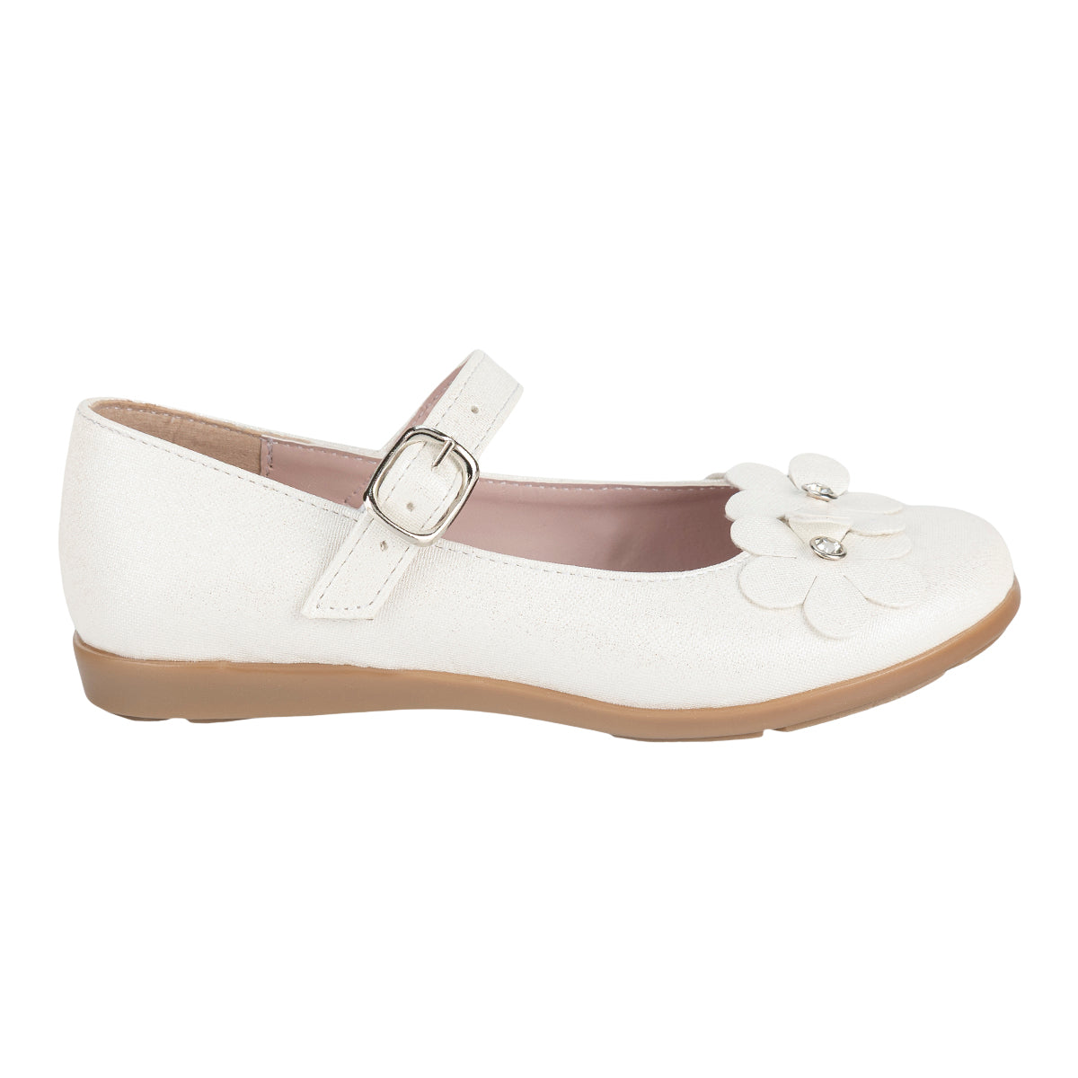 Zapato Para Niña Flores Caramel 08981