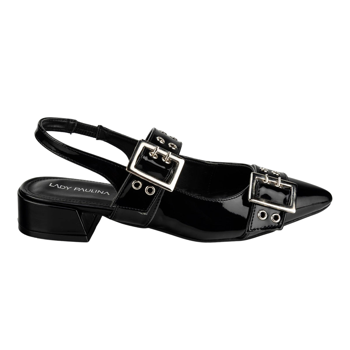 Zapato Casual Tacón Hebilla Para Mujer Lady Paulina 06204