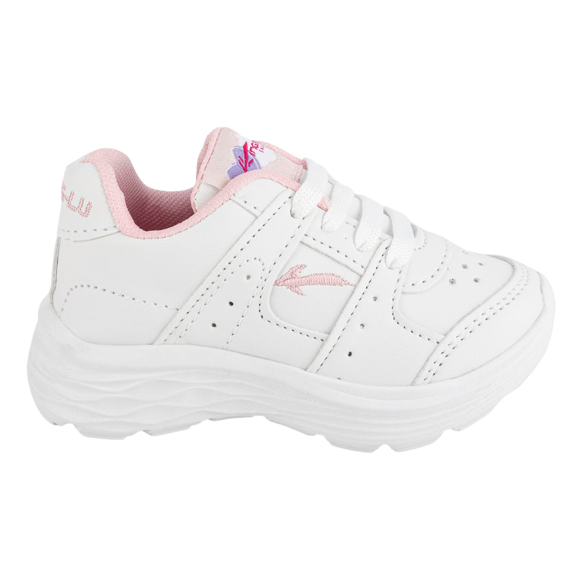 Tenis Blancos Escolar Moda Niña Kings Lu 06049