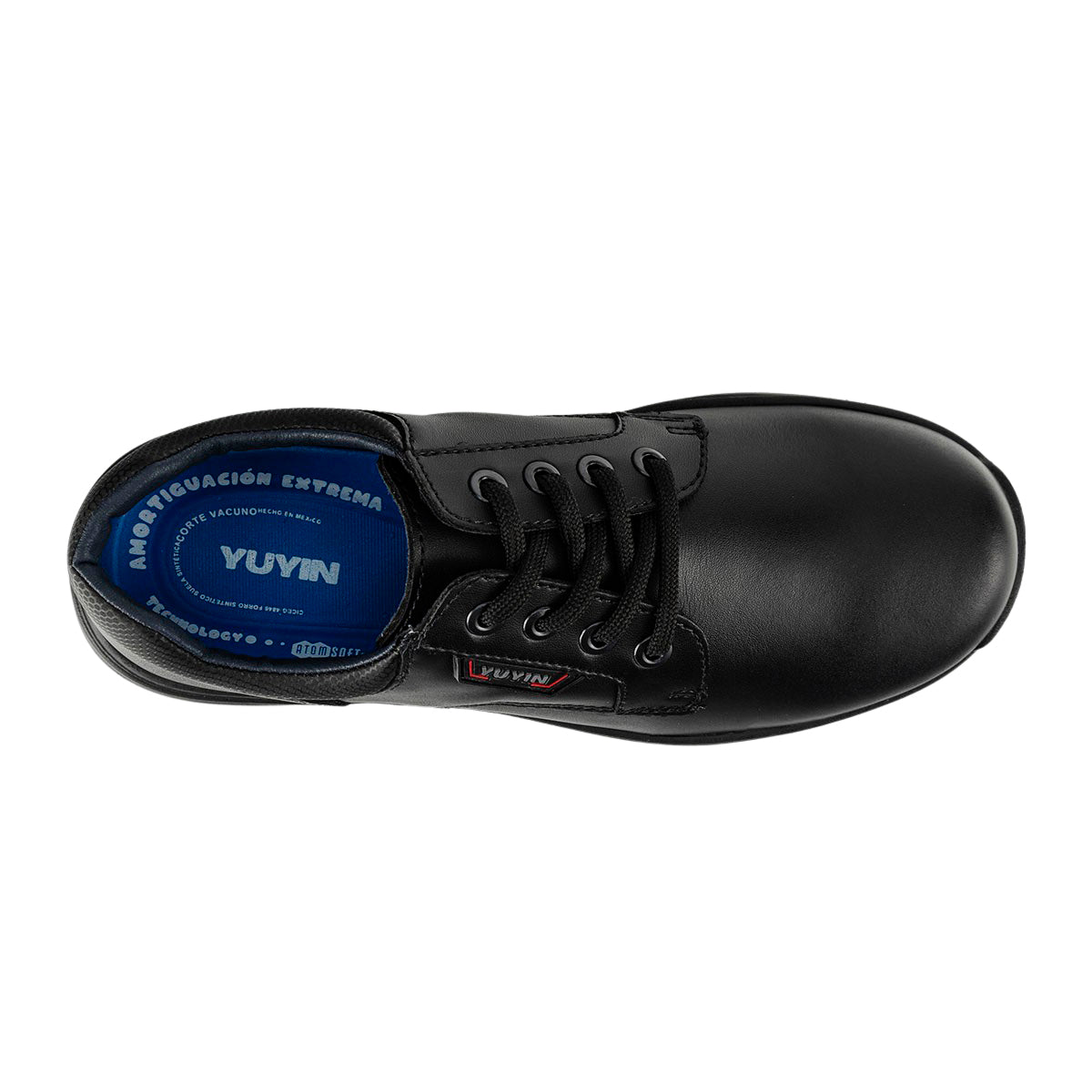 Zapato Escolar Clásico Negro Niño Yuyin 05612