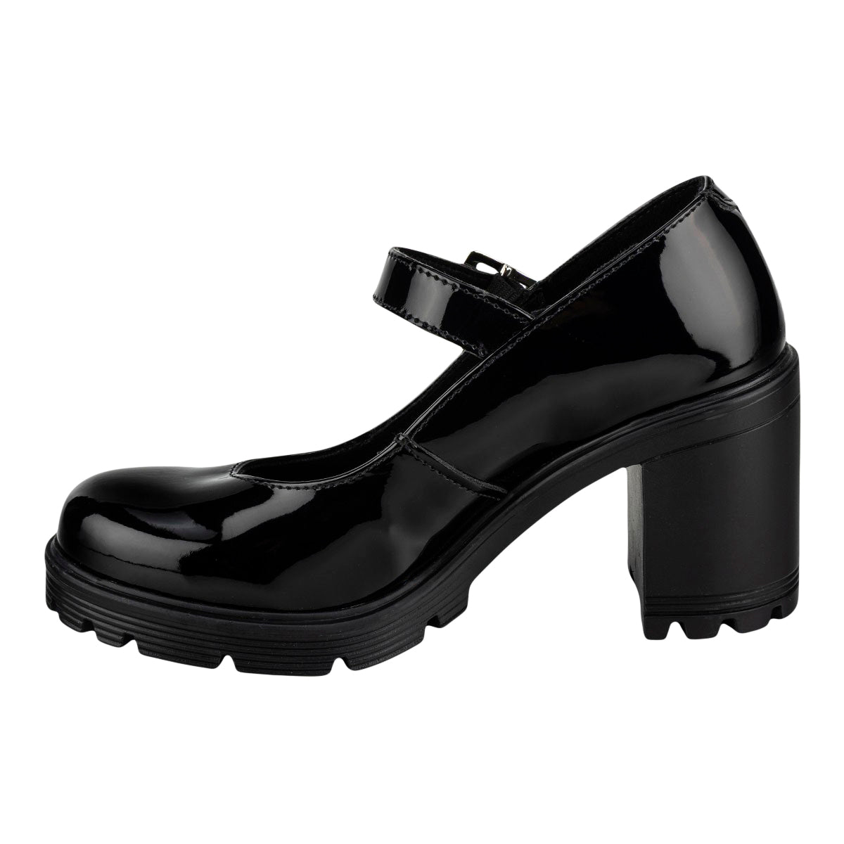 Zapato Tacón Hebilla Para Mujer Green Love 06760