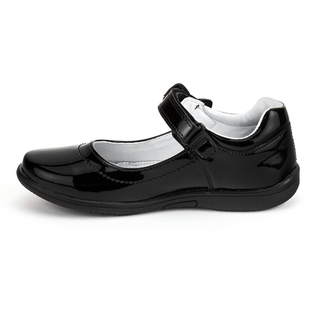 Zapato Escolar Bambino Para Niña Charol Moño 04208