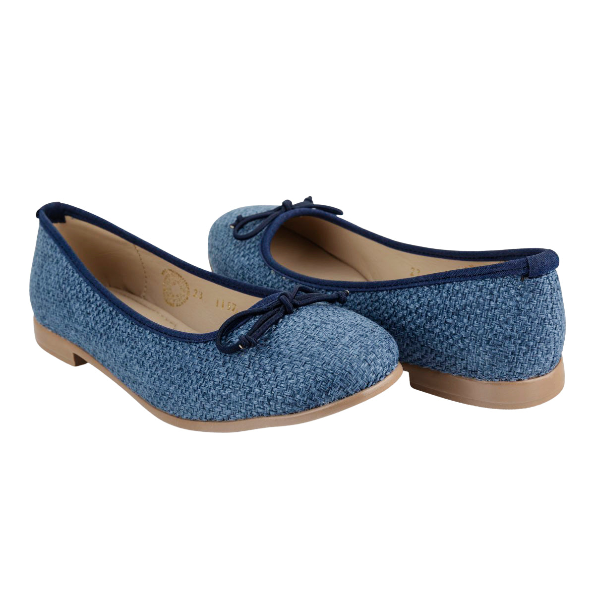 Zapato Casual Moño Para Mujer Stampa Oro/Marino 06430-31