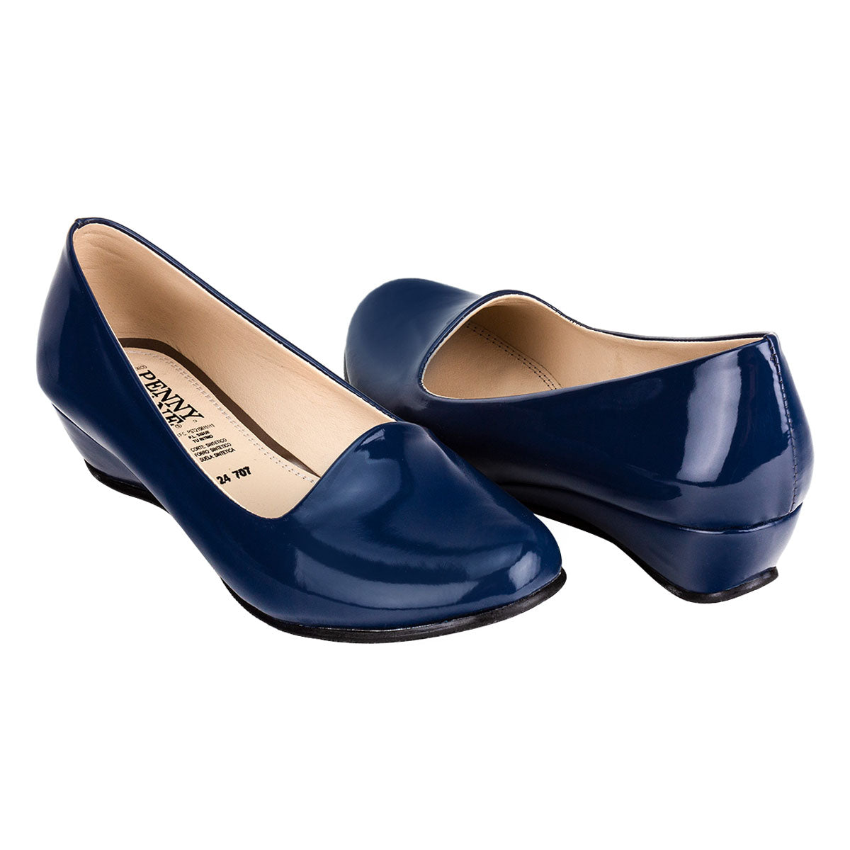 Zapato Casual Tacon Puente Charol Dama Penny Lane 00588
