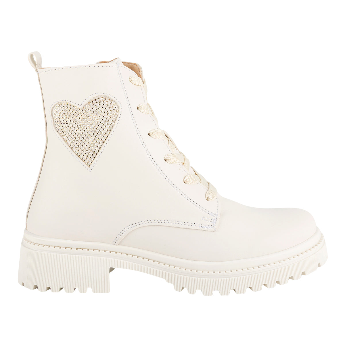 Botín Casual Bloque Corazón Niña Yuyin 07491