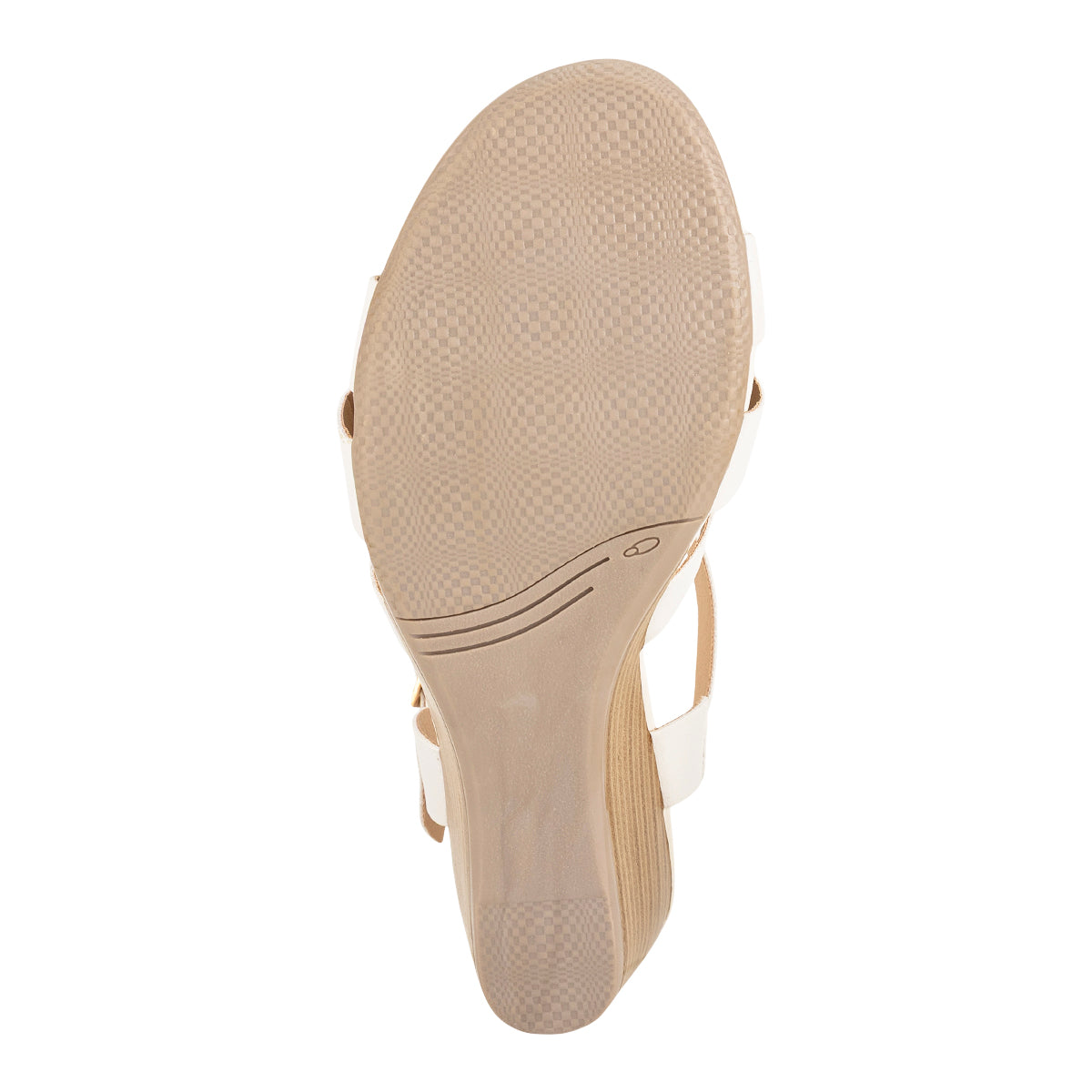 Sandalia color latte de la marca Happy Shoes