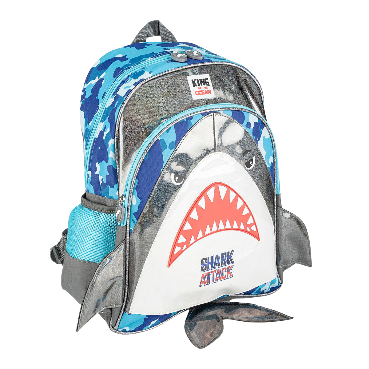 Set Mochila Lonchera Lapicera Tiburón 06065