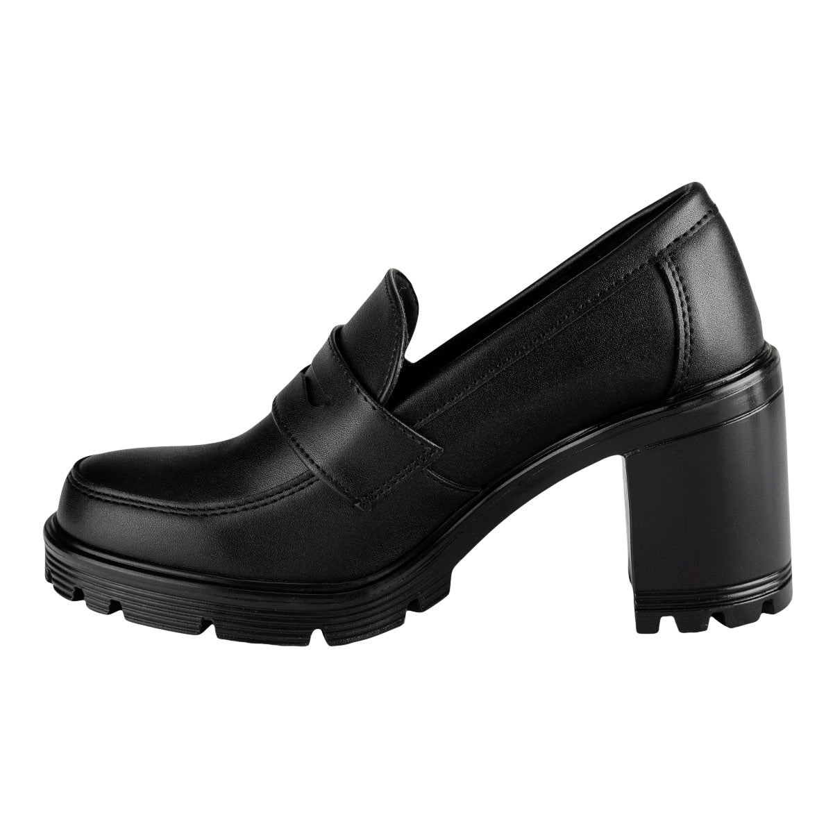 Zapato Tacón Loafer Para Mujer Green love 07108