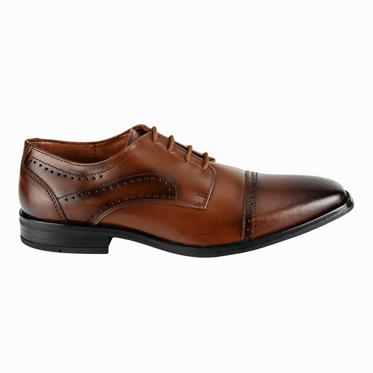 Zapatos Derby Cuero Para Hombre Christian Gallery 08155-65