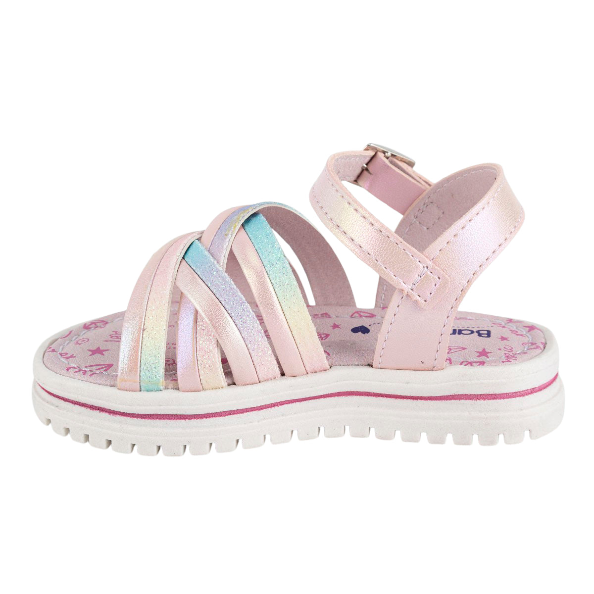 Sandalia Casual Tiras Color Niña Bambino 06692