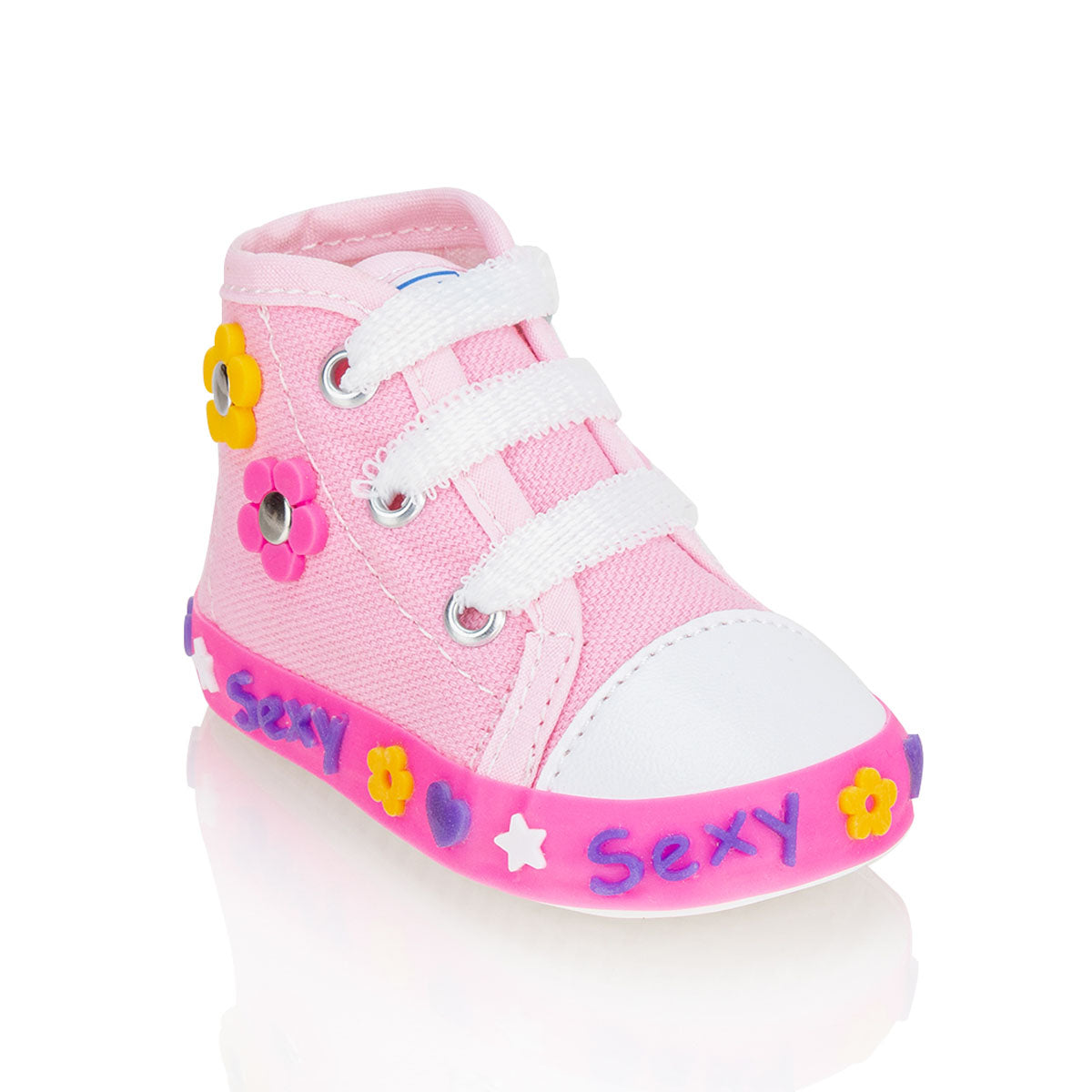 Tenis Flores Rosa Bebé Gonaykids 00052