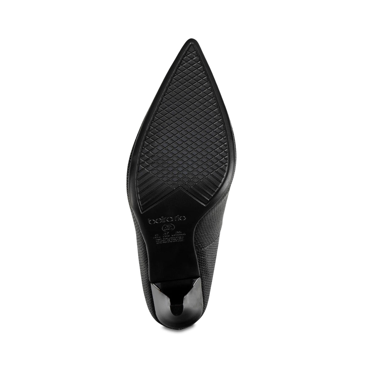 Zapatilla Vestir Clásica Para Mujer Beira Rio 04676/77 Negro-Blanco - Tres Reyes Zapaterías - México