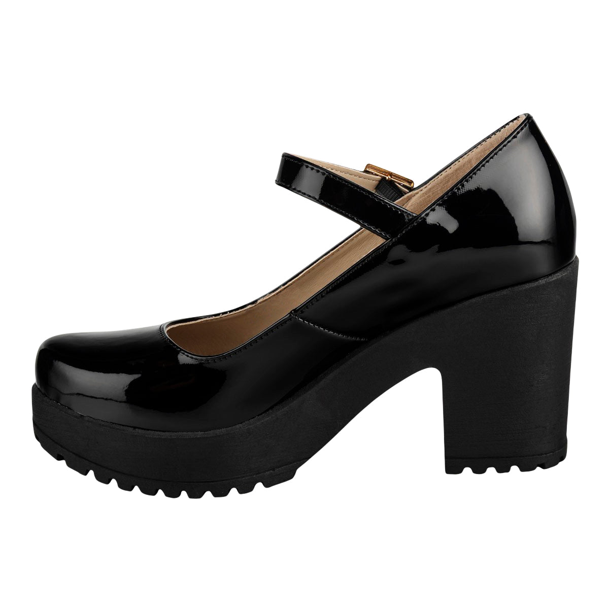 Zapato Tacón Mary Jane Dama Happy Shoes 07428