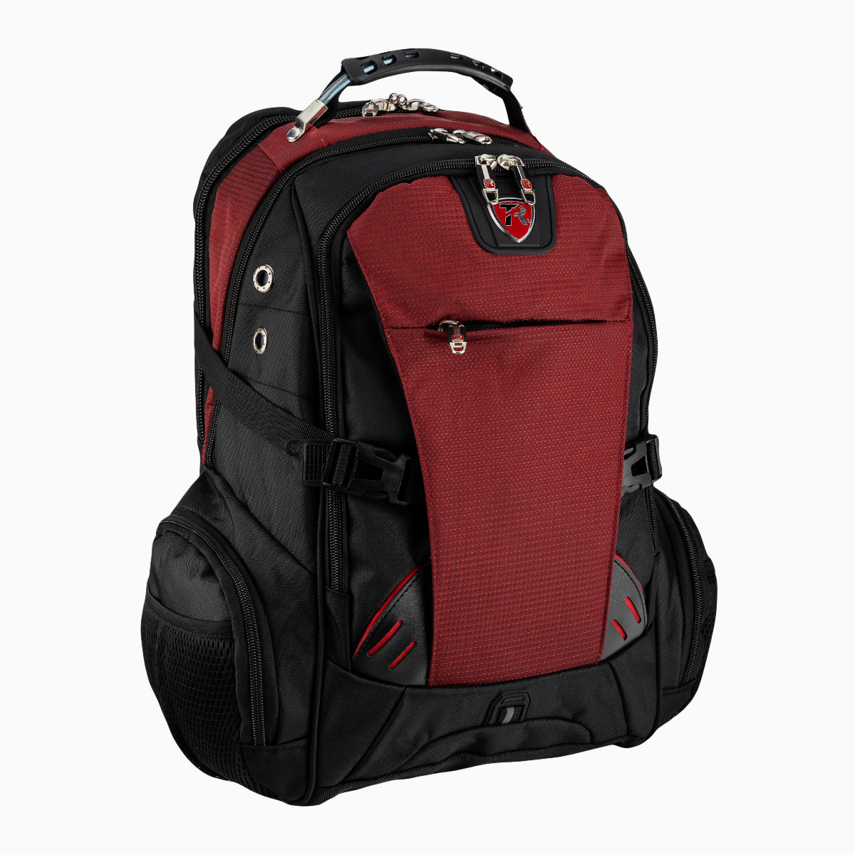 Mochila escolar color negro con vino