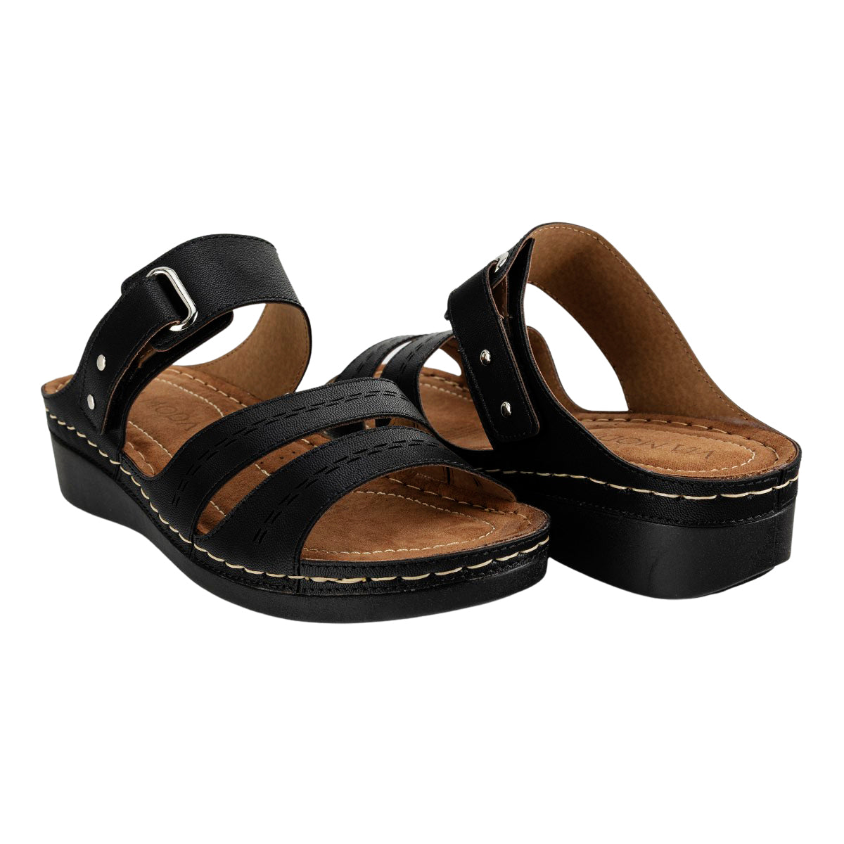 Sandalia Simipiel Cuña Dama Viamoda 06552/53