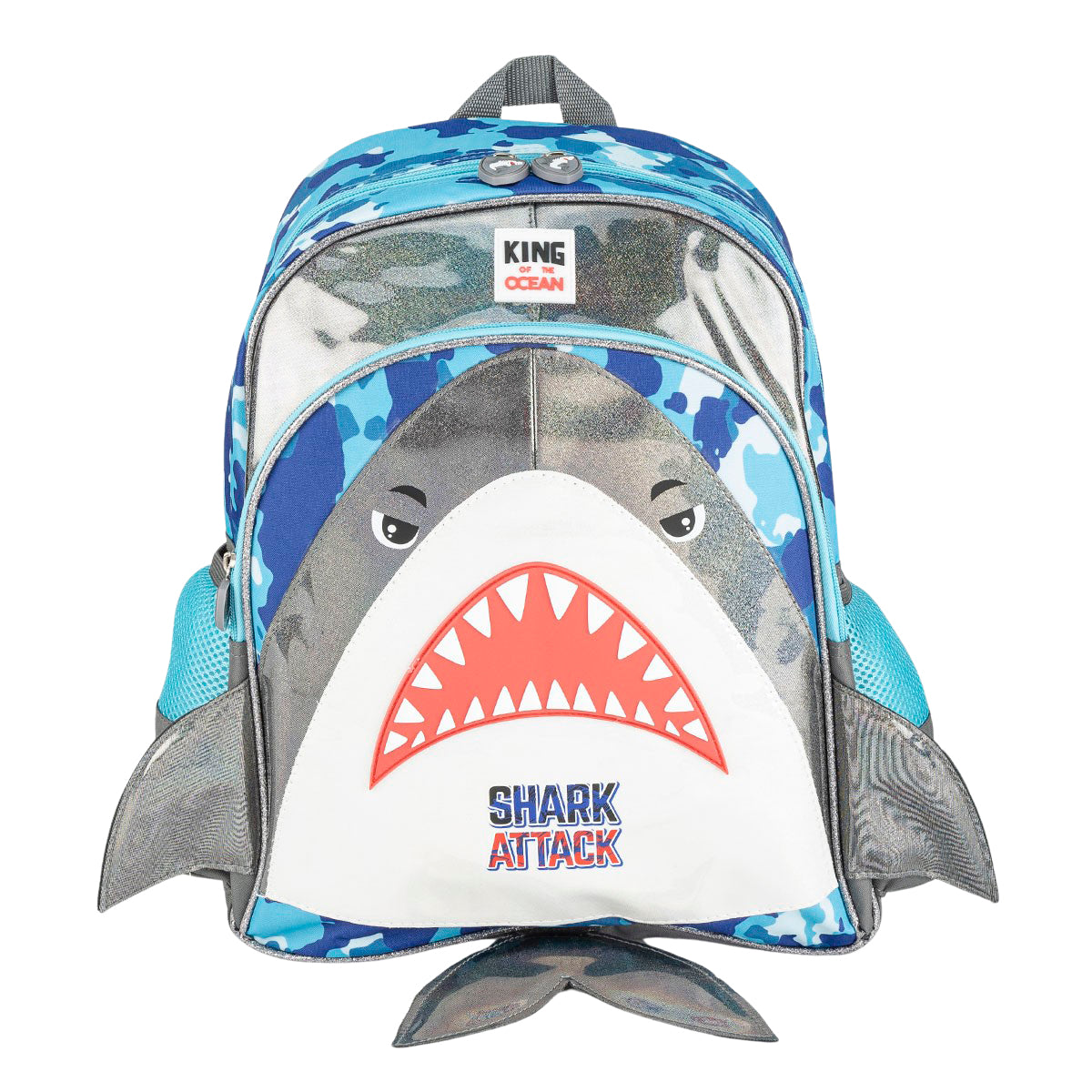 Set Mochila Lonchera Lapicera Tiburón 06065