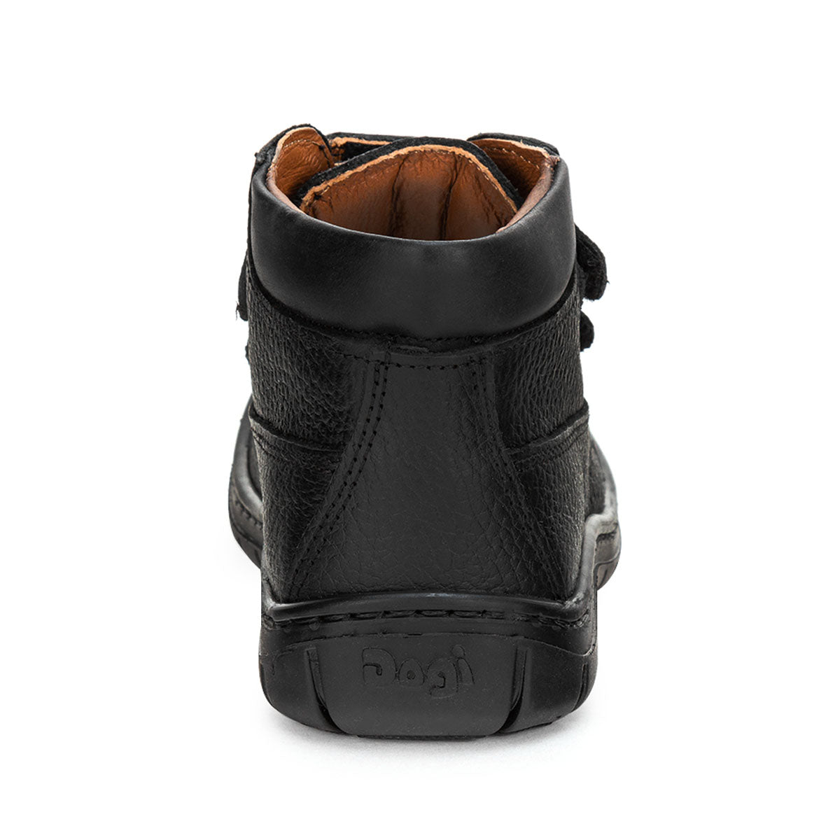 Botín Escolar Piel Negro Niño Dogi 02045