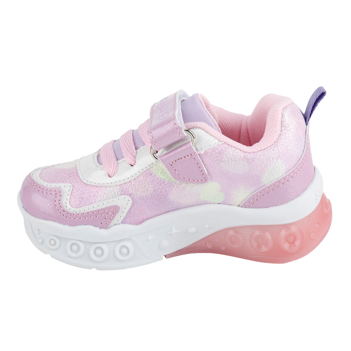 Tenis Luz Led Frozen Casuales Niña Scape 06301