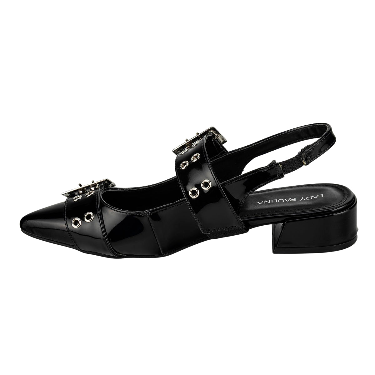 Zapato Casual Tacón Hebilla Para Mujer Lady Paulina 06204