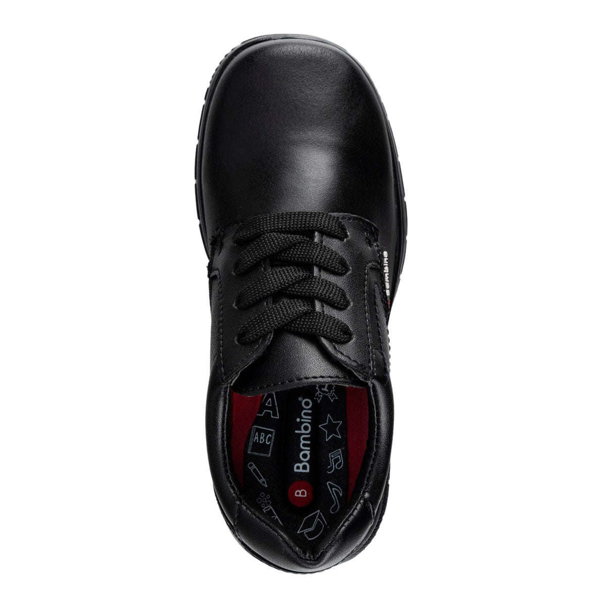 Zapato Escolar Negro Joven Bambino 05394