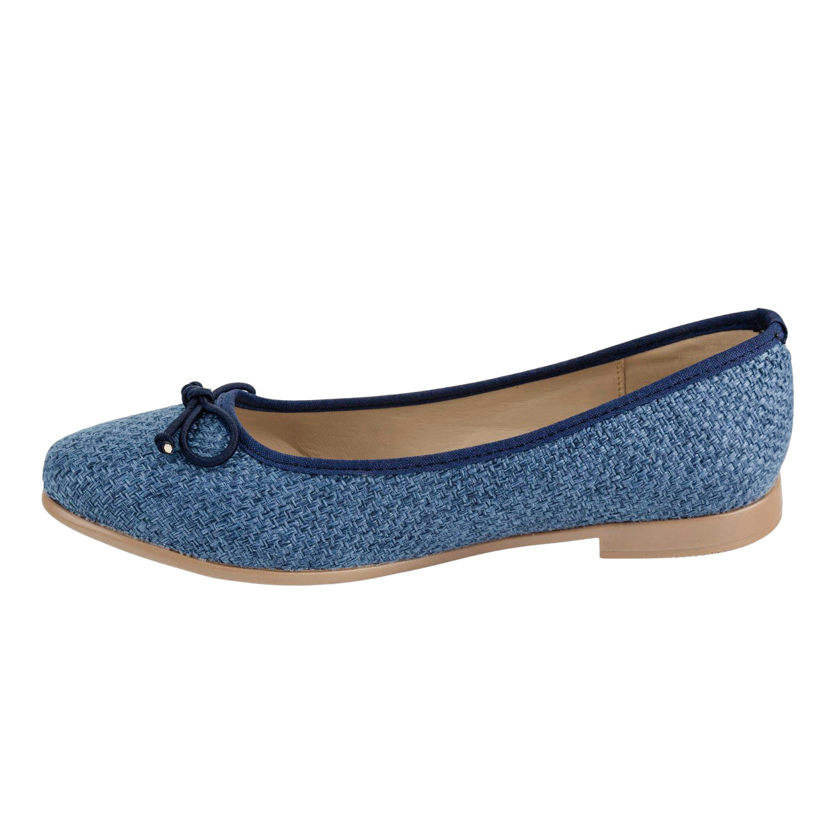Zapato Casual Moño Para Mujer Stampa Oro/Marino 06430-31