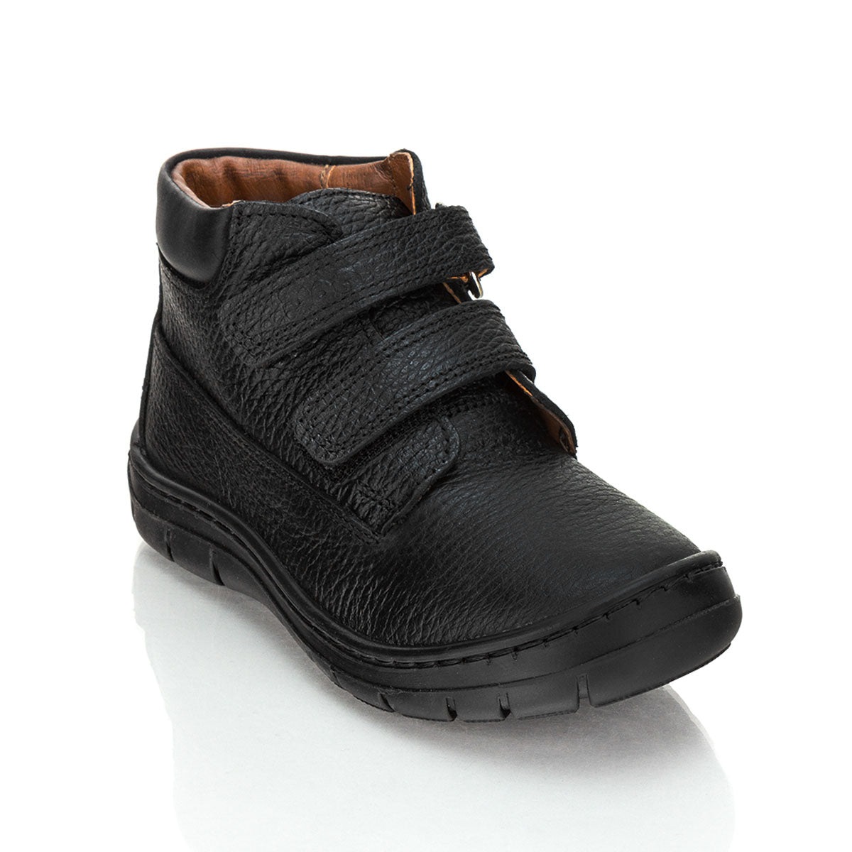 Botín Escolar Piel Negro Niño Dogi 02045