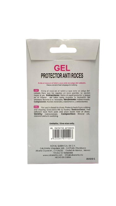 Protector de gel Tipo Talonera Calzanetto 00063