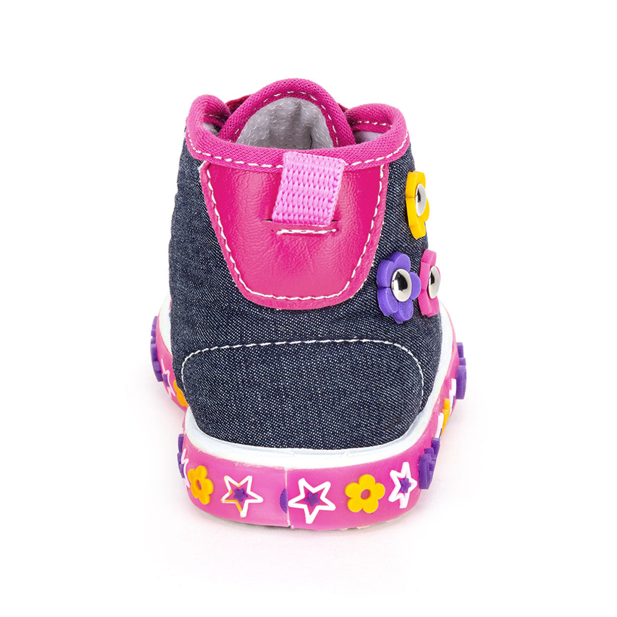 Tenis Moda Flores Mezclilla Niña Gonaykids 02190