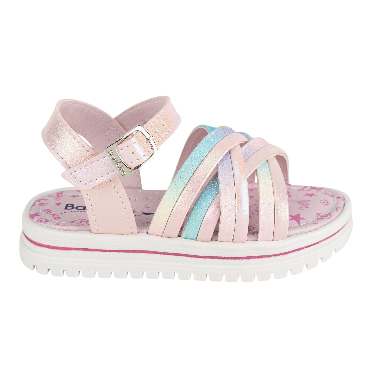 Sandalia Casual Tiras Color Niña Bambino 06692
