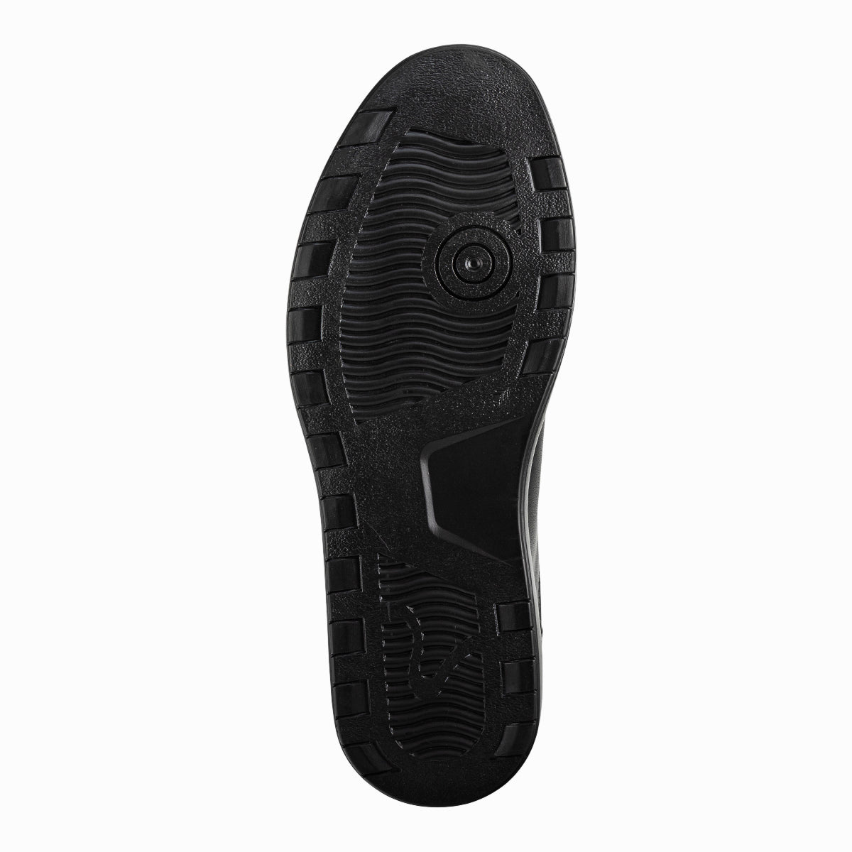 zapato casual de hombre de la marca Merano, de color negro y con un sistema de cierre de velcro. suela