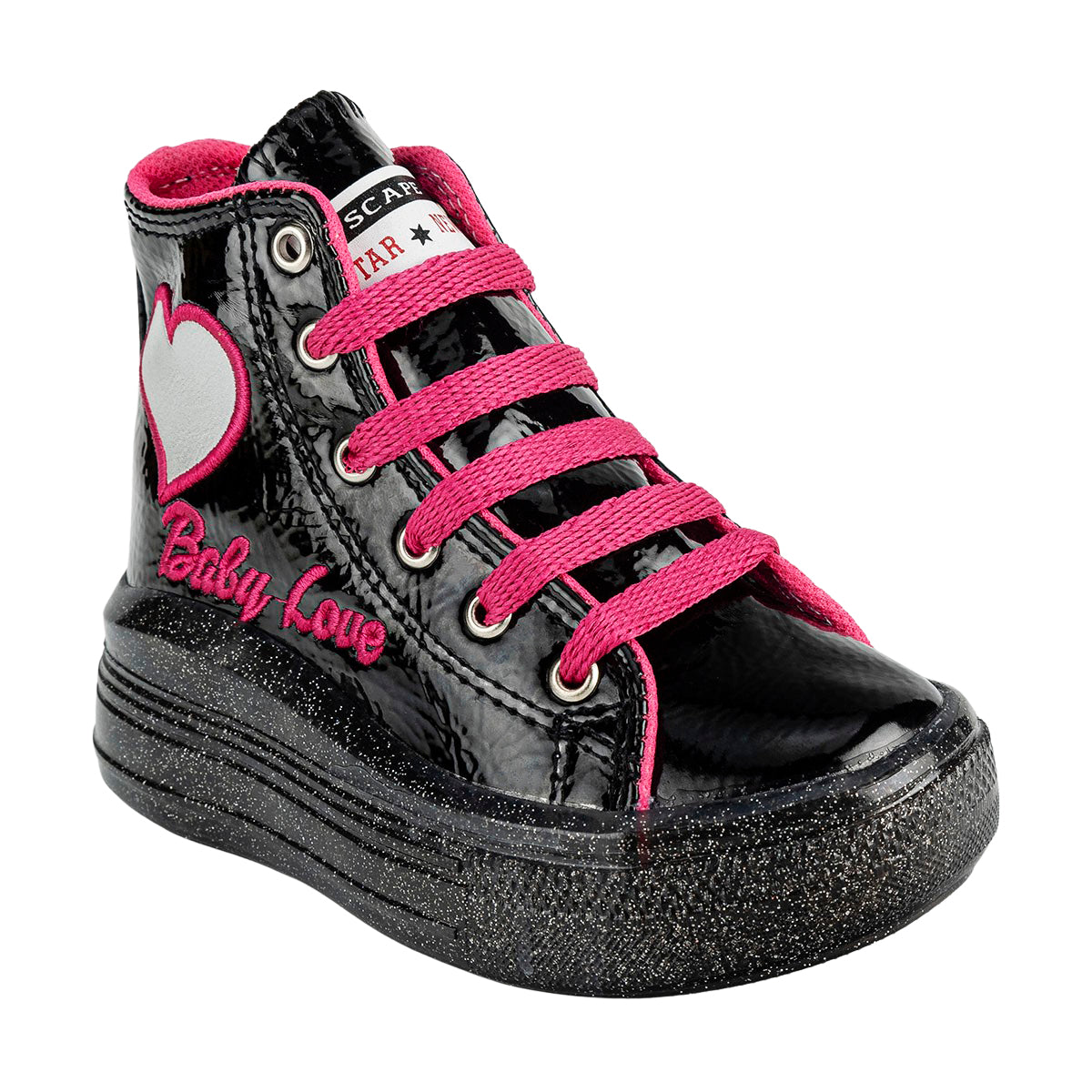 Tenis Bota Modernos Corazón Luz Led Niña Scape 05614 - Tres Reyes Zapaterías - México