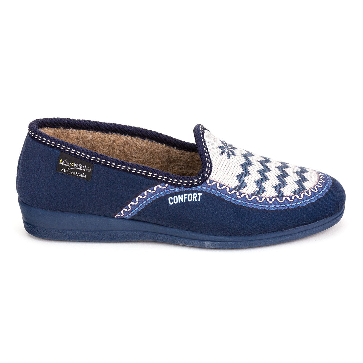 Pantufla Cómoda Dama Marino Extra Confort 03428