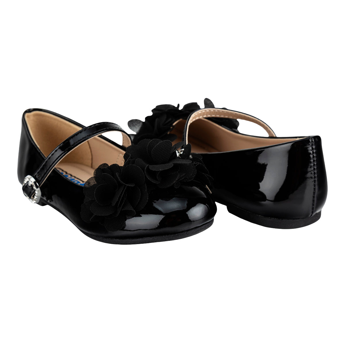 Zapato de Charol Detalle Flor Para Niña Coqueta 08189