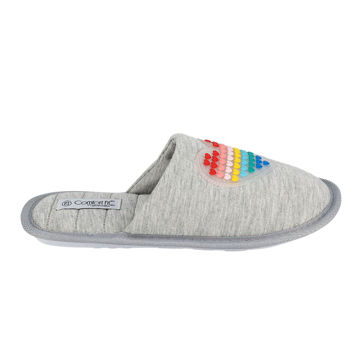 Pantufla Abierta Corazón Dama Confort Fit 05439