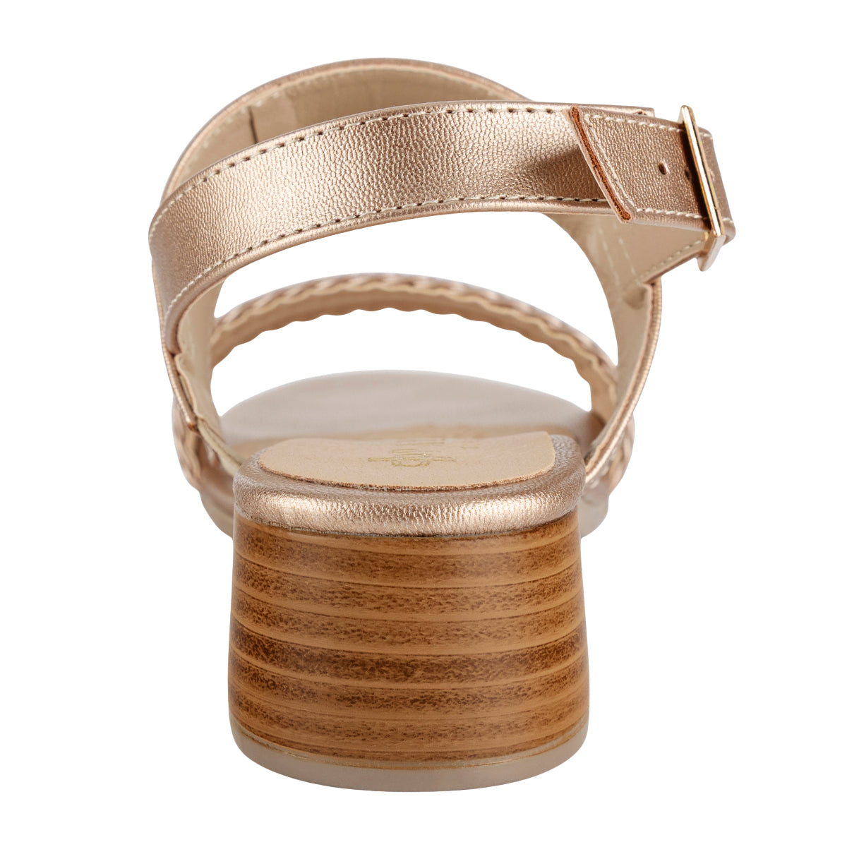 Sandalia Tacón Bajo Gold Mujer Paulie 08195