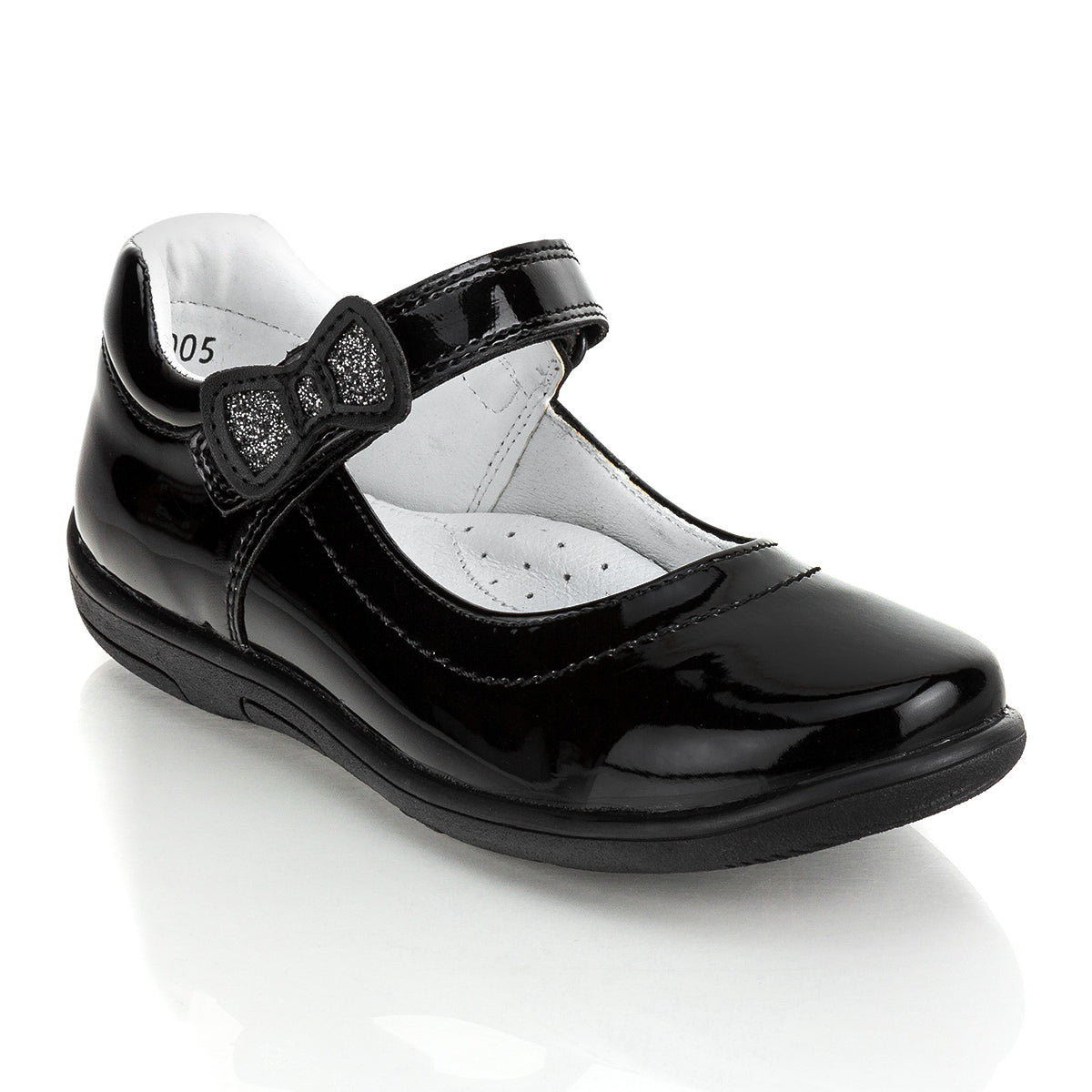 Zapato Escolar Moño Charol Niña Bambino 04207