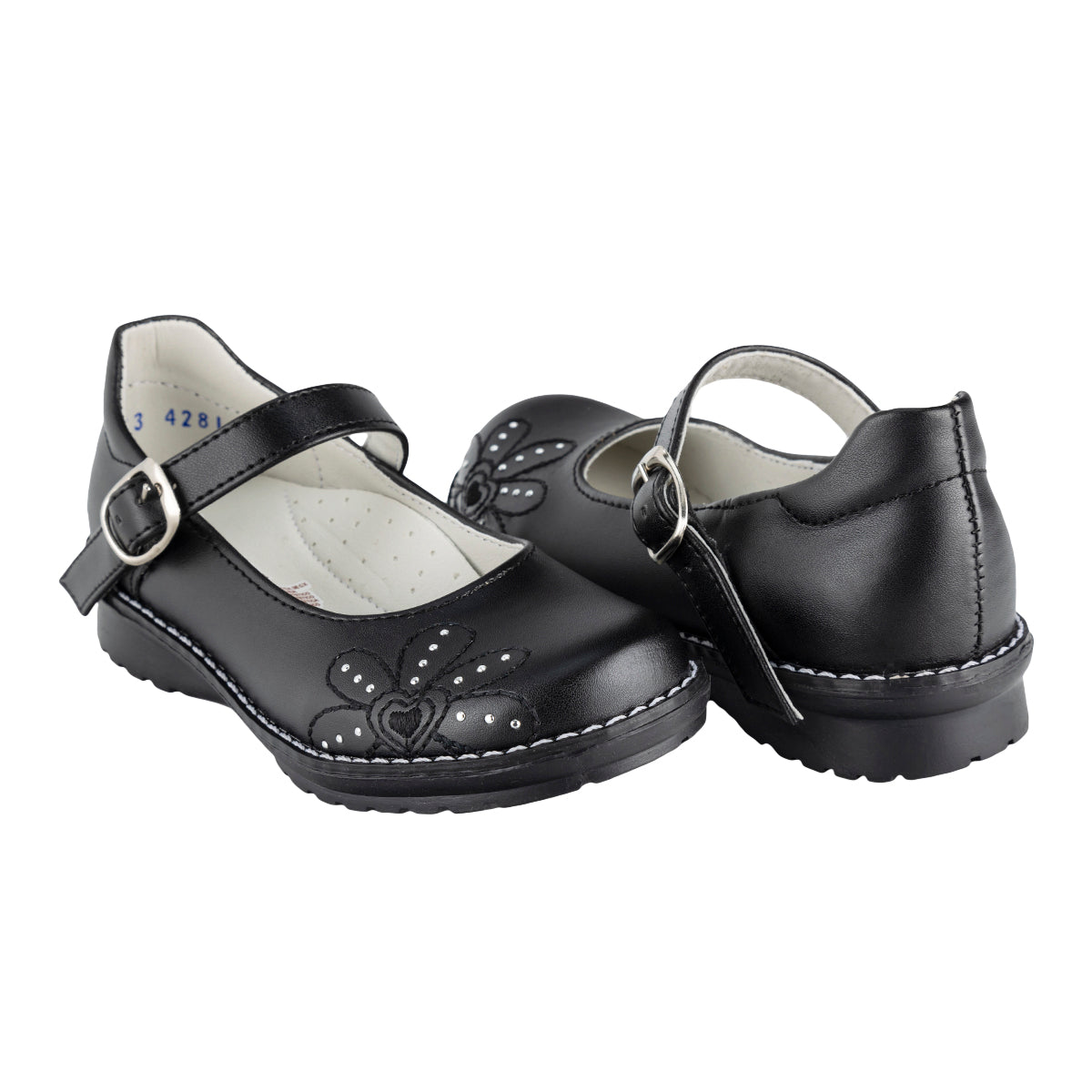 Zapato Escolar Flor Niña Nick&wick 05486 - Tres Reyes Zapaterías - México