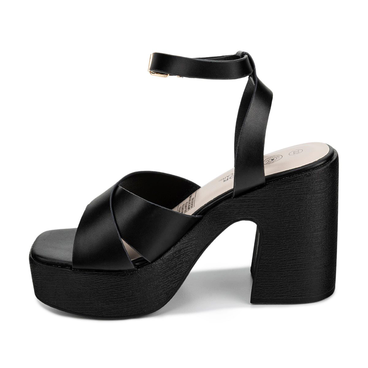 Sandalia Plataforma Hebilla Para Mujer Furor 05097