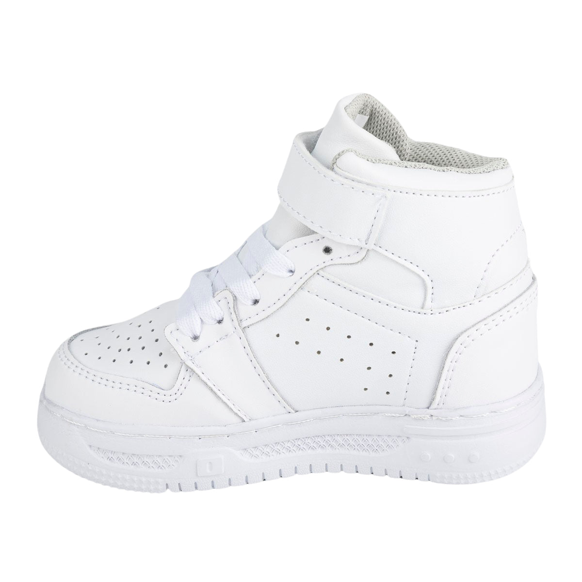 Tenis Blancos Escolar Para Niños Bota Casual Velcro Blasito 05533