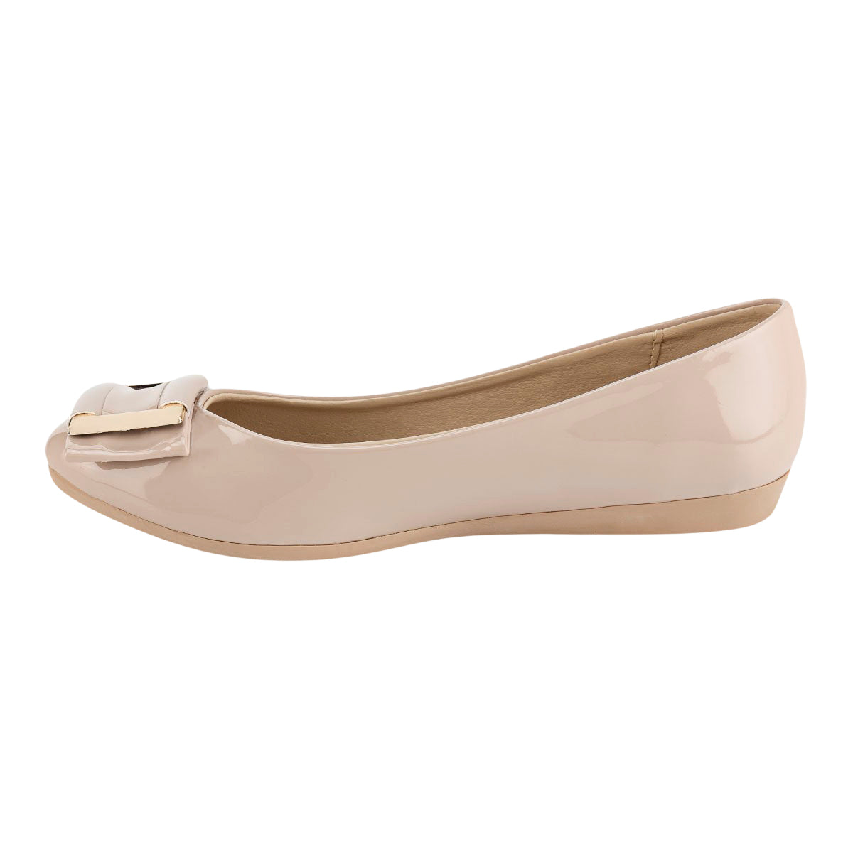 Zapato Balerina Flats Dama Caramel 06439